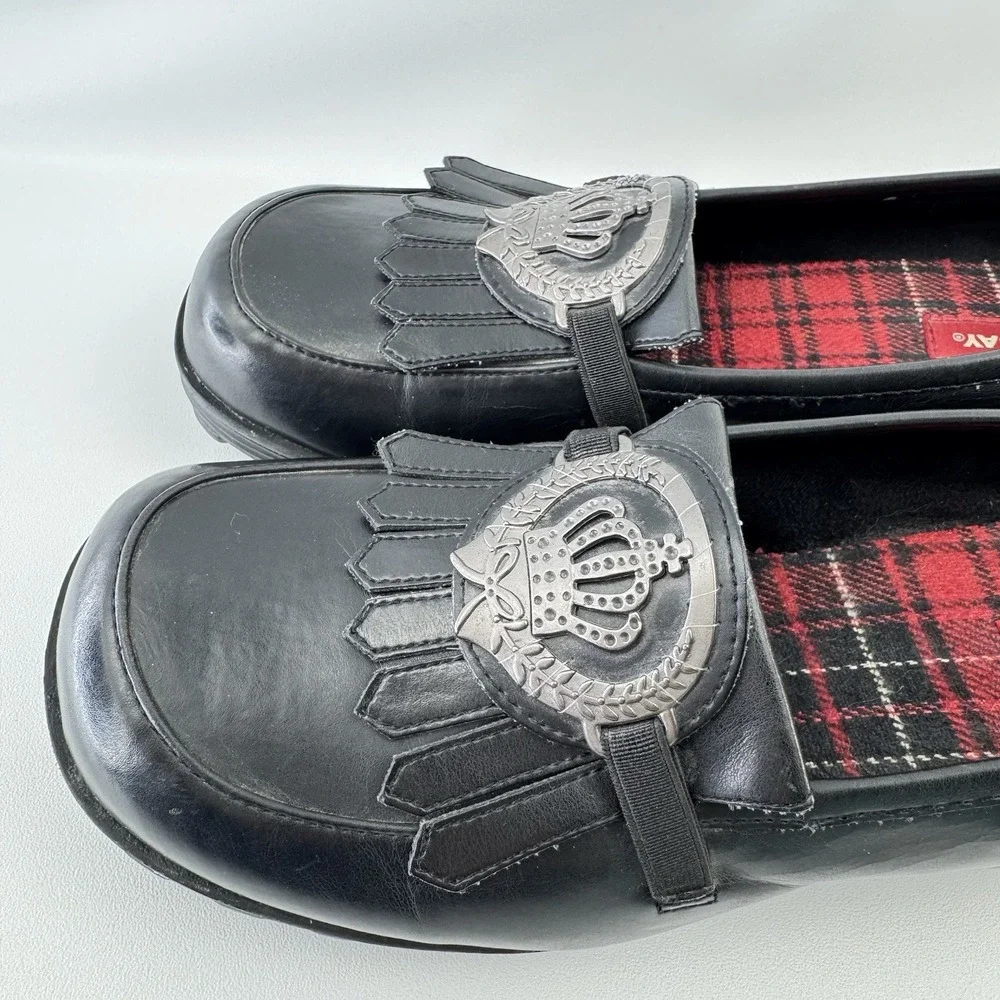 Vintage Y2K Unionbay Queen Crown Chunky Mary Jane Heels Platform Retro Shoes 10